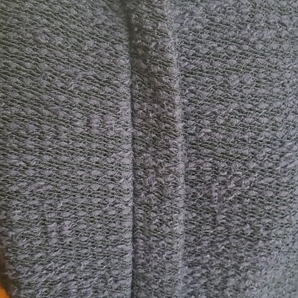 Loft Navy Blue and Black Collarless Peplum Blazer - Picture 2 of 7